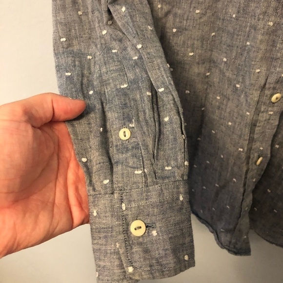 Fossil chambray button down size xs - Picture 5 of 8